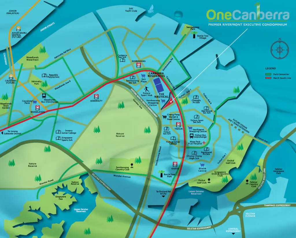 1 Canberra EC Location Map