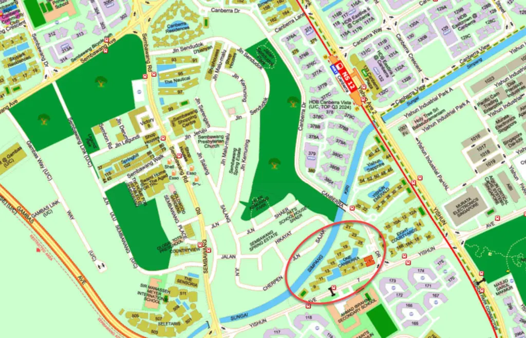 1 Canberra EC Street Directory Map