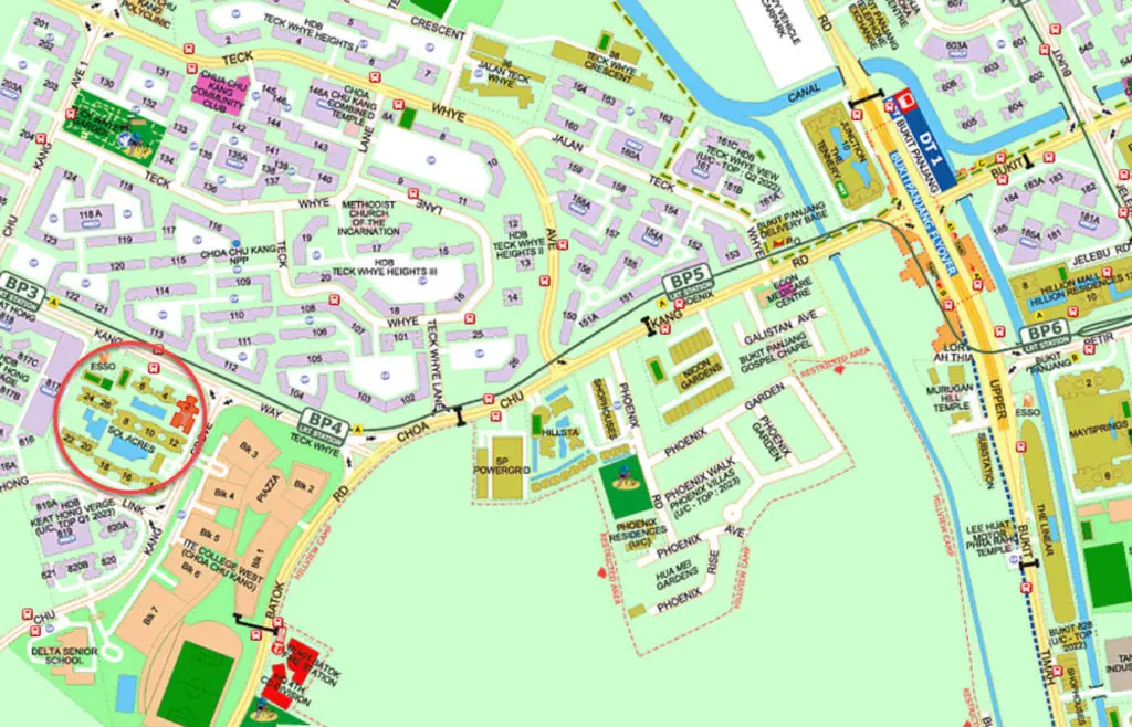 SOL Acres EC Street Directory Map
